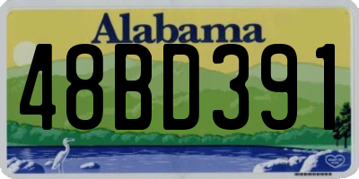 AL license plate 48BD391