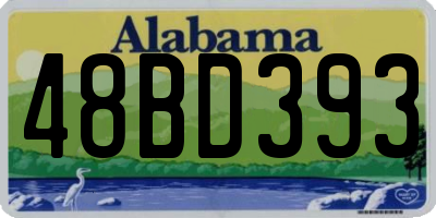 AL license plate 48BD393