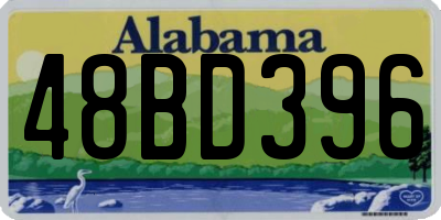 AL license plate 48BD396