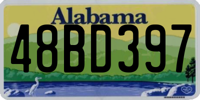 AL license plate 48BD397