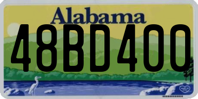 AL license plate 48BD400