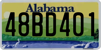 AL license plate 48BD401