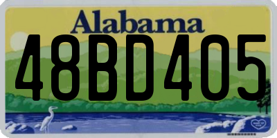 AL license plate 48BD405