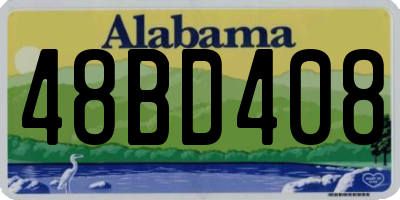 AL license plate 48BD408