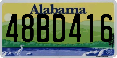 AL license plate 48BD416
