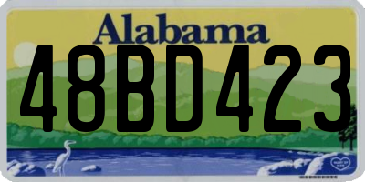 AL license plate 48BD423