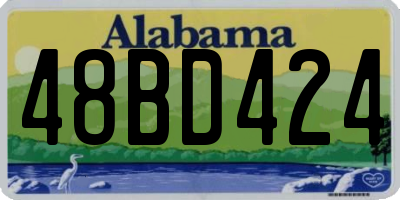 AL license plate 48BD424