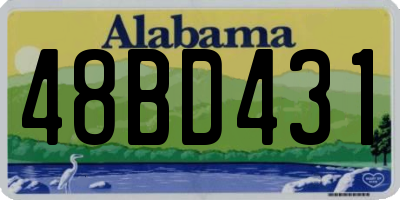 AL license plate 48BD431