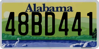 AL license plate 48BD441