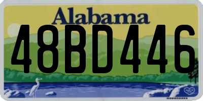 AL license plate 48BD446