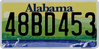 AL license plate 48BD453