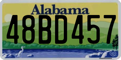 AL license plate 48BD457