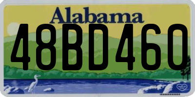 AL license plate 48BD460