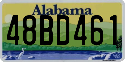 AL license plate 48BD461