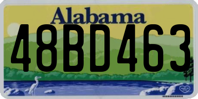 AL license plate 48BD463