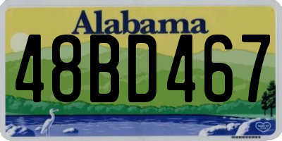 AL license plate 48BD467