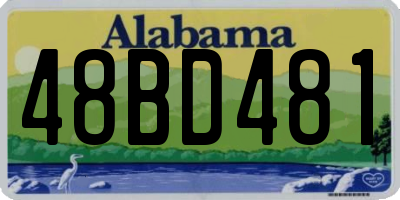 AL license plate 48BD481