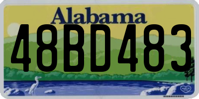 AL license plate 48BD483