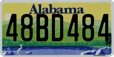 AL license plate 48BD484