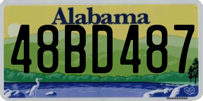 AL license plate 48BD487
