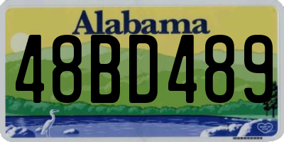 AL license plate 48BD489