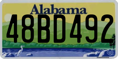 AL license plate 48BD492