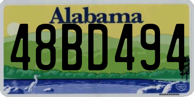 AL license plate 48BD494