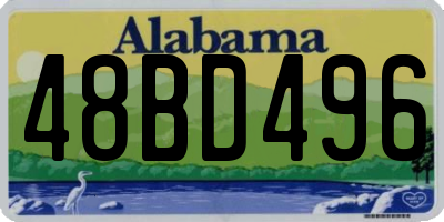 AL license plate 48BD496
