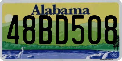 AL license plate 48BD508