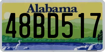 AL license plate 48BD517