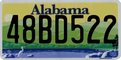 AL license plate 48BD522