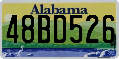 AL license plate 48BD526