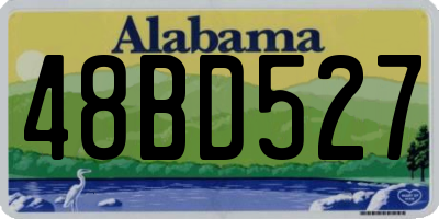 AL license plate 48BD527