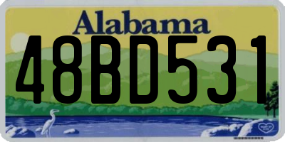 AL license plate 48BD531