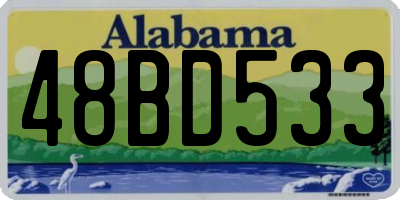 AL license plate 48BD533