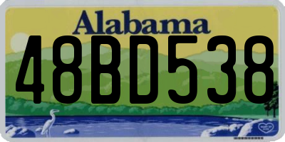 AL license plate 48BD538