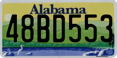 AL license plate 48BD553