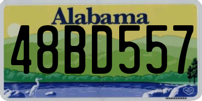 AL license plate 48BD557
