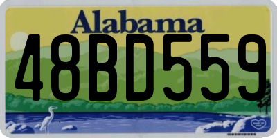 AL license plate 48BD559