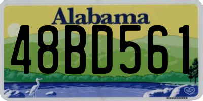 AL license plate 48BD561