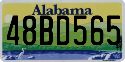 AL license plate 48BD565
