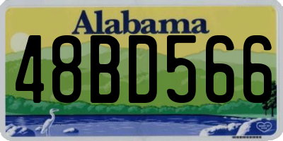 AL license plate 48BD566