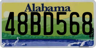 AL license plate 48BD568