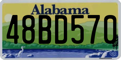 AL license plate 48BD570