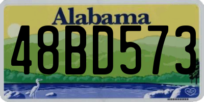 AL license plate 48BD573