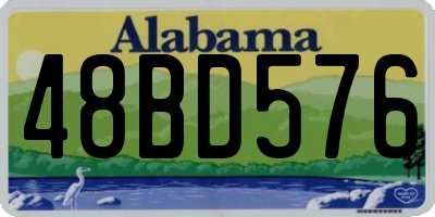 AL license plate 48BD576