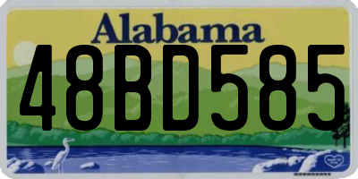 AL license plate 48BD585