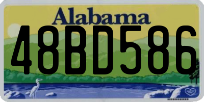 AL license plate 48BD586