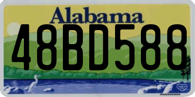 AL license plate 48BD588