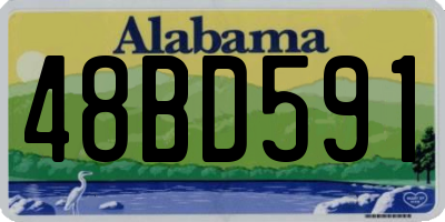 AL license plate 48BD591